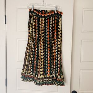 Mimi Liberté by Michel Klein Midi Skirt in bold geometric print size 42 (10-12)